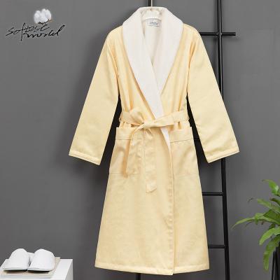 China High Quality Breathable 100% Cotton Terry Cloth Bathrobe For Hotel And Home Bathrobe Wholesale Product for sale