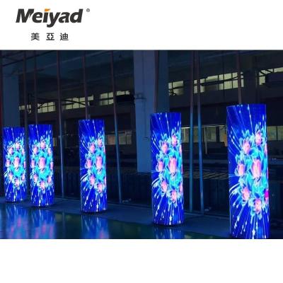 China Meiyad Advertising HD Video Indoor Cylindrical LED Display Screen for sale