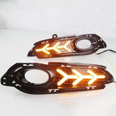 China Drl Lamp Car Accessories For Honda HRV HR-V Vezel 2014 2015 2016 2017 DRL Fog Lamp Cover Daytime Running Lights Turn Signal Light for sale