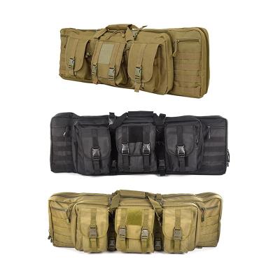 China Tactical Gun Shooting Bag Waterproof Double Long Tactical Rifle Bag Soft Range Shooting Gun Holster Backpack Padded Hunting Rifle Case Gun Bag for sale