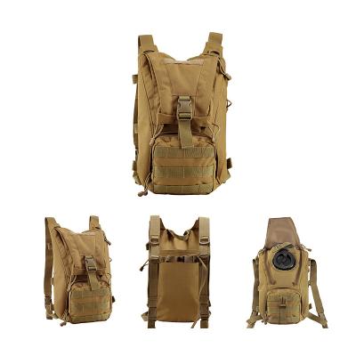 China Tan Tactical Assault Molle Running Pack Waterproof Water Hydration Backpack With 3L Eva Water Bladder Bag For Outdoor Hiking for sale