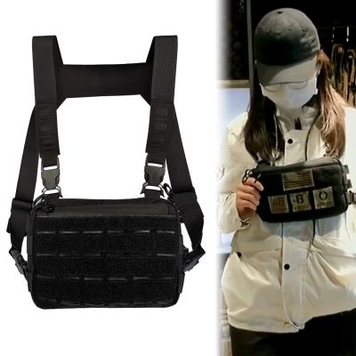 China Unisex Outdoor Functional Chest Rig Bag Multi-Functional Punk Tactical Waist Pack Streetwear Hip Hop Chest Bag Vest Bags for sale