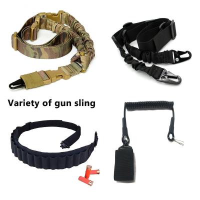 China Ours Tactical Gun Sling Lanyard Sling Spring Rope Belt Gun Sling Airsoft Rifle Adjustable Tactical Gun Sling for sale