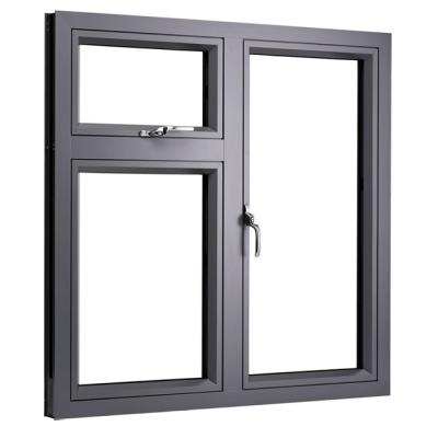 China Double Glazed Magnetic Aluminum Sound Proof Window Screen Bay Window Frame Casement Casement Window Hurricane Proof Aluminum Windows for sale