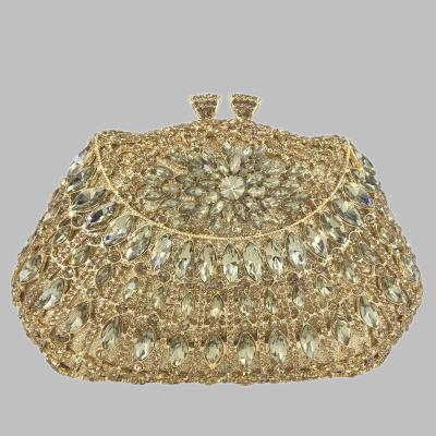 China Royal Blue Crystal Clutch Bag Party Gala Dinner Wedding Dress Women Metal Even Minaudiere Purse and Purse for sale