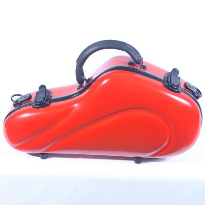 China Fiberglass high qualityhot selling fiberglass musical instrument case cut out soprano saxphone case for sale