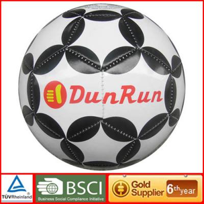 China Hot selling Size 4 PVC black and white soccer ball for sale