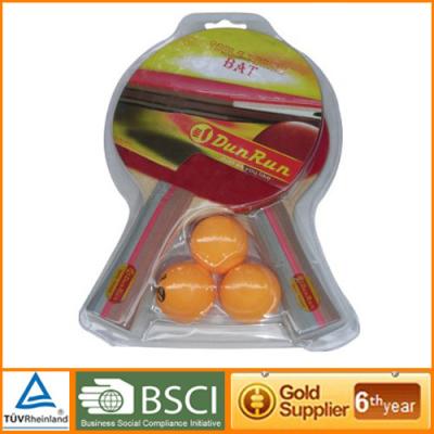 China Training  Table Tennis Bat with Ping Pong Ball for sale