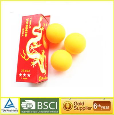 Cina Il bianco arancio professionale ha colorato una palla da ping-pong di 3 stelle per gli adulti in vendita