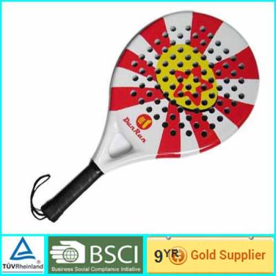 China Dunrun Fibber glass Paddle Racket muti color paddle ball rackets for sale