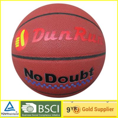 China Durable Competition Soft Laminated  PU Basketball 7# official size ball for sale