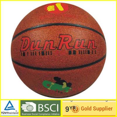 China Synthetic leather PVC laminated basketball , 7# youth basketballs for sale