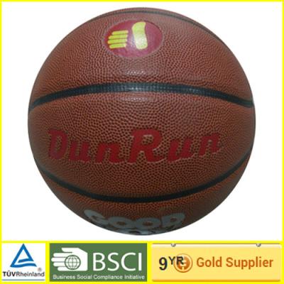 China Dark brown Durable Laminated Basketball official size , indoor basketball official ball for sale