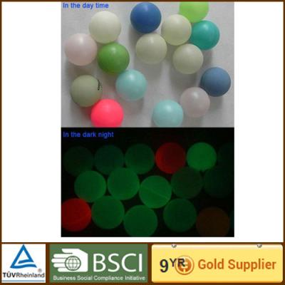 China Glow customized plastic table tennis balls with celluloid seam or seamless for sale