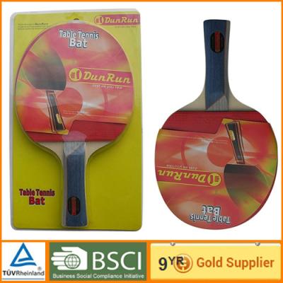 China Rubber sporting Table Tennis Bat 7 ply for children and adults play games for sale