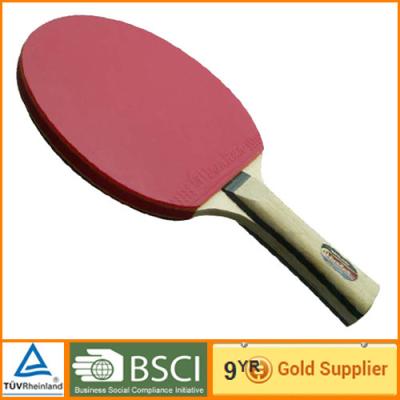 China Black muti color Table Tennis Bat sporting , 5 plys Rubber table tennis racket for sale