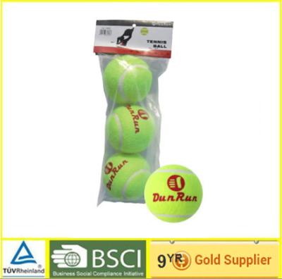 China Polyester Training Competition Tennis Ball , yellow tennis ball for sale