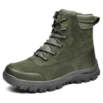 China Fashion Trend Cheap Leather Rubber Sole Desert Swat Combat Training Tactical Boots In Stock for sale