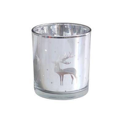 China Unique Logo Running Creative Wax Deer Christmas Candle Glass Jars For Making for sale