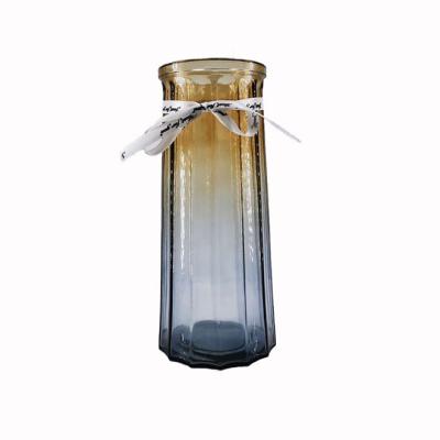 China Wholesale Minimalist Colorful Home Decoration Flower Glass Vase Large for sale