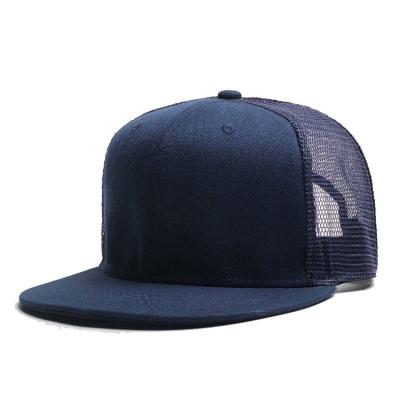 China JOINT Unisex Custom Hats Snapback Patch Mesh Hat Black Trucker Baseball Hat Adjustable for sale