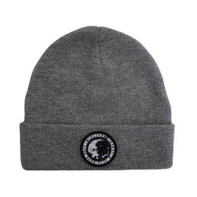 China JOINT Wholesale Black Beanie Hats Custom Embroidered Beanie Hats for sale