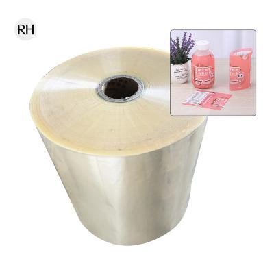 China Beverage Sleeve Printing Blown PVC Film Transparent Heat Shrink Sleeve Label Plastic Flexible Wrapping Film for sale