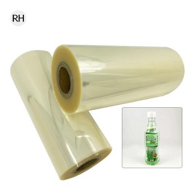 China Beverage Sleeve Printing Transparent Clear PVC Heat Shrink Heat Shrink Film PVC Plastic Roll Film For Neck Seal And Label Printing for sale