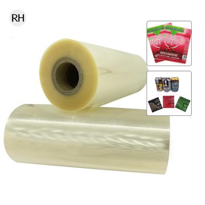 China Beverage Sleeve Printing Blown Sleeve Label Plastic PVC Flex Film Roll Heat Shrink Wrapping Film Flexible Packaging for sale