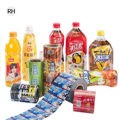 China Beverage Sleeve Printing China Factory Water Shampoo Bottle Packaging PVC Shrink Sleeve Film Customized Printing Translucent Plastic Shrink Label for sale