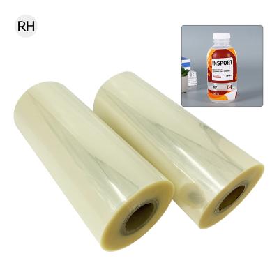 China Beverage Sleeve Printing Blown Transparent PVC Shrink Film For Printing for sale