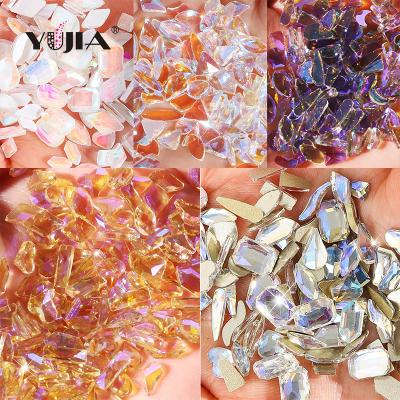 China Nail Art DIY Mix 100 Nail Accessories Aurora Shaped Diamonds 12 Different Style Shaped Diamonds for sale