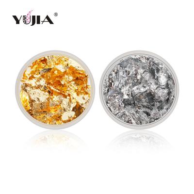 China Nail Art DIY Gold Foil Paper DIY Nail Decoration Products Silver Ultra Thin Aluminum Foil Sticker for sale