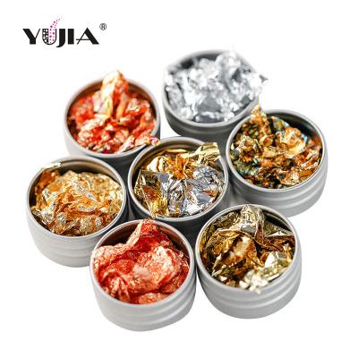 China Wholesale Ultrathin Soft Nail Art DIY Nail Decoration Gold Foil Paper Foil Paper Nail Decoration Nail Master With Whole Foil for sale