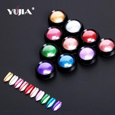 China New Nail Art DIY Nail Powder Explosion Titanium Immortal Mirror Flour Solid Color Plating Magic Mirror Powder Nail Flash Powder for sale