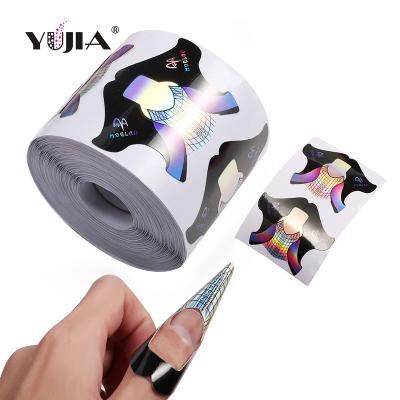 China 2022 Shape Acrylic Paper Fish Nail Art Tip Extension Laser Print 100pcs 300pcs Nail Design Moglad Yujia Nail With 200g Paper for sale