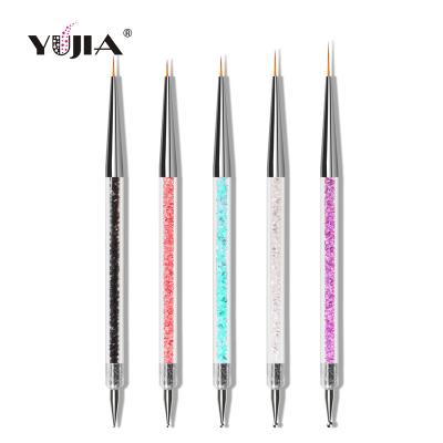 China 2021 New Arrival 5pcs Nail Art Dotting Liner Brush Tools Wholesale for sale