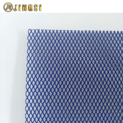 China Simultaneously Crack And Stretch LWD 6mm SWD 3mm Blue Carbon Steel Expanded Metal for sale