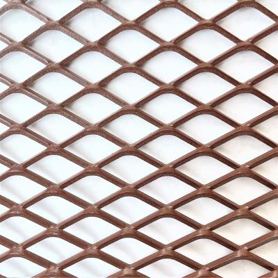 China Easy Installation PVDF Flattened Expanded Metal Sheet / Perforated Expanded Sheet Metal Factory for sale