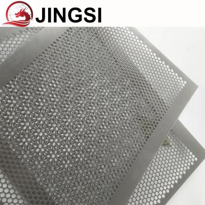 China Black Color Wear-Resisting Decorative Metal Perforated Panels For Interior Design for sale