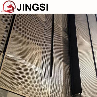 China Wear-Resistance Modern Architectural Exterior Building Perforated Metal Wall Cladding for sale