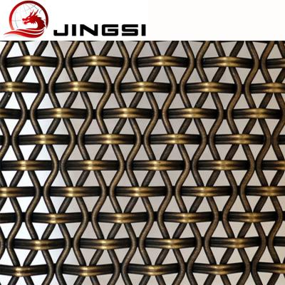 China Unique Design Antique Bronze Clad Decorative Woven Wire Mesh for sale