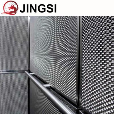 China Versatility Decorative Metal Facade Crimped Type Woven Wire Fabric For Curtain Wall for sale