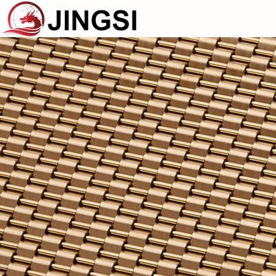 China Versatility Architectural Bronze Metal Mesh Fabric For Decorative Cabinet for sale