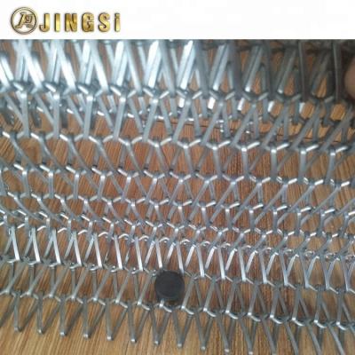 China Good Transparent Link Steel Functional Spiral Mesh Belt Conveyor For Construction Industry for sale