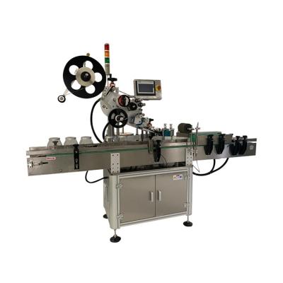 China Food China Supplier Full Automatic Flat Side High Speed ​​Top Surface Labeling Machine For Beverage for sale