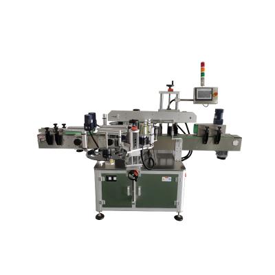 China Food Automatic Self Adhesive Square Flat Double Sides Bottle Labeling Machine for sale