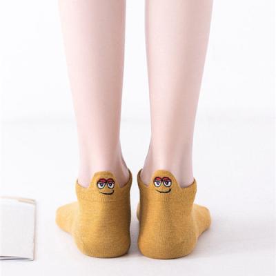 China QUICK DRY CLIMATE bangs Japanese cute shallow thin mouth cartoon funny cotton kids summer socks for sale