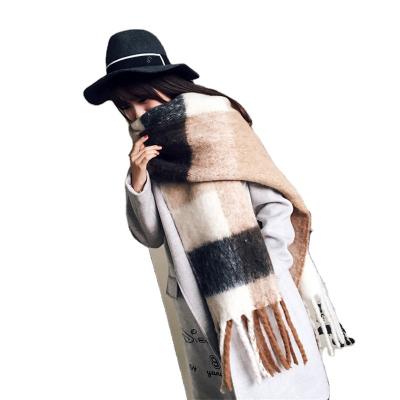 China NEW CLIMATE Fashion Cashmere Women Plaid Winter Scarf Long Shawl And Wrap Bandana Pashmina Tassel Warm Long for sale