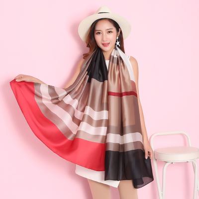 China Fashion CLIMATE Scarf Women's Shawls and Wraps Women's Scarves Long Soft Waist Silk Lady Pashmina Bandana Scarf for sale